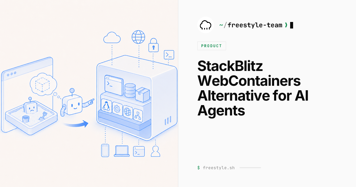StackBlitz WebContainers Alternative for AI Agents - Freestyle Blog